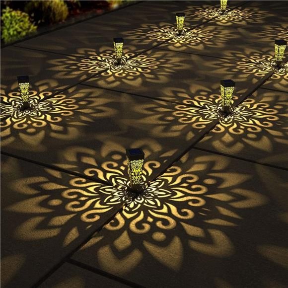 8 Pack Solar Lights Outdoor Garden Decorative Solar Garden Light with Warm Light - Picture 1 of 6